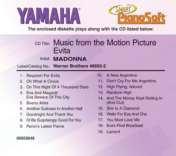 Madonna - Music from the Motion Picture Evita