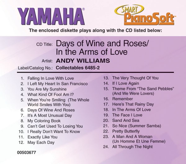 Andy Williams - Days of Wine and Roses/In the Arms of Love