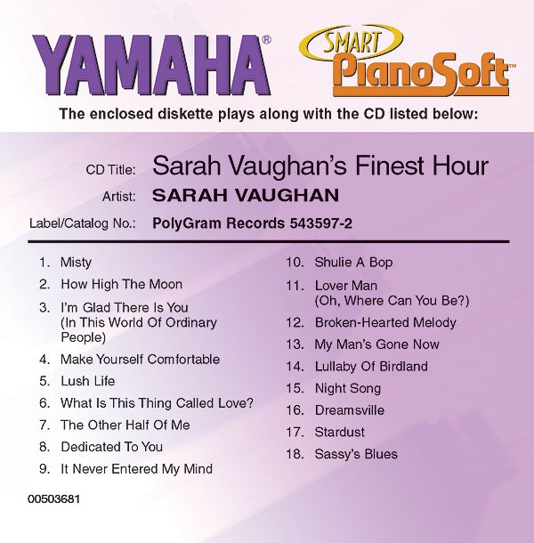 Sarah Vaughan's Finest Hour
