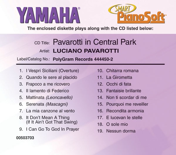 Pavarotti in Central Park