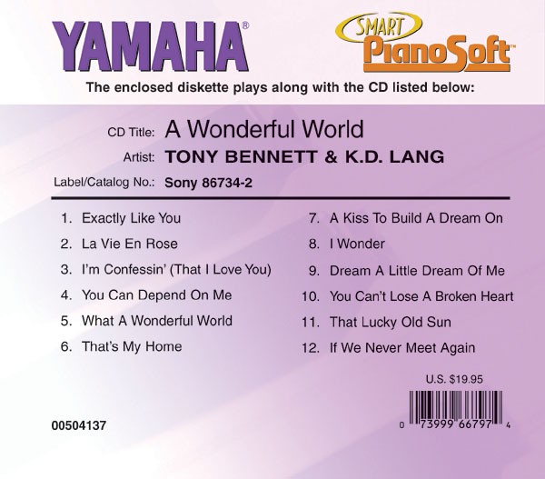 Tony Bennett & K.D. Lang - A Wonderful World