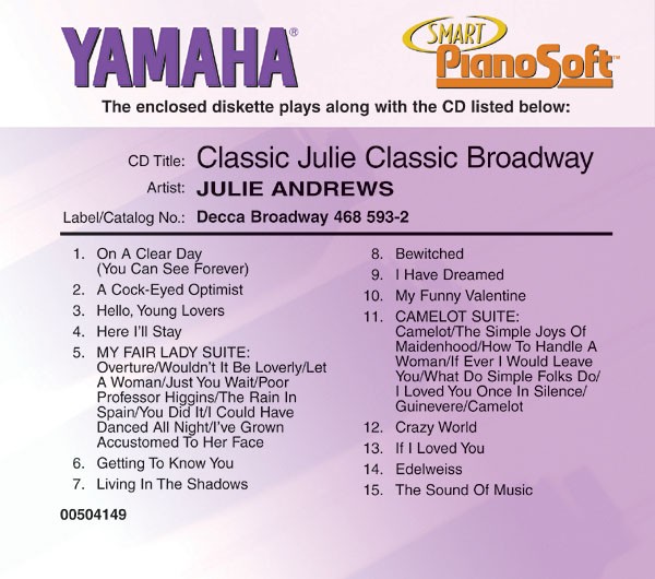 Julie Andrews - Classic Julie, Classic Broadway