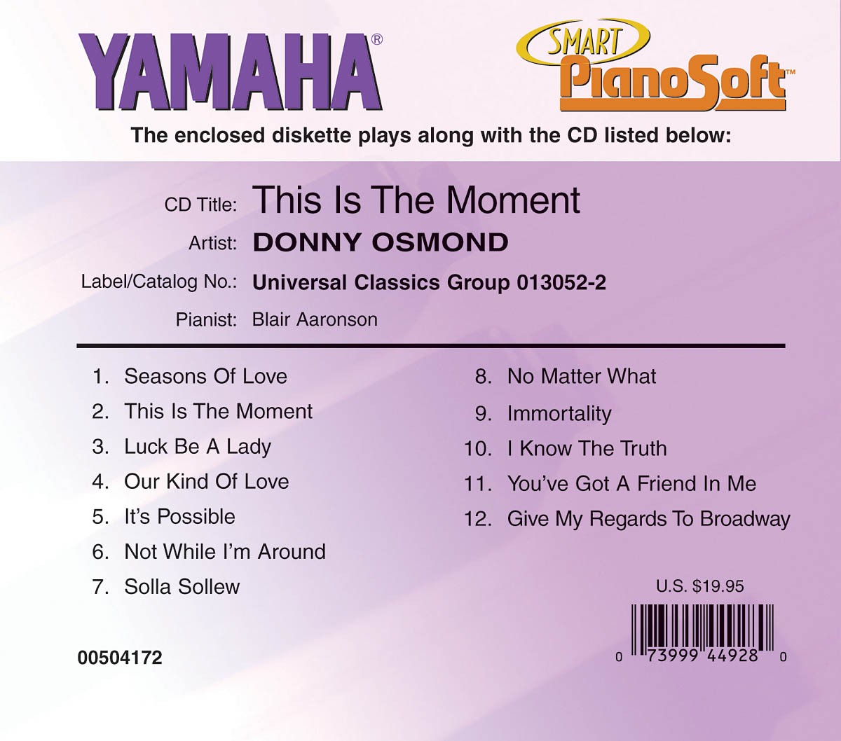 Donny Osmond - This Is the Moment