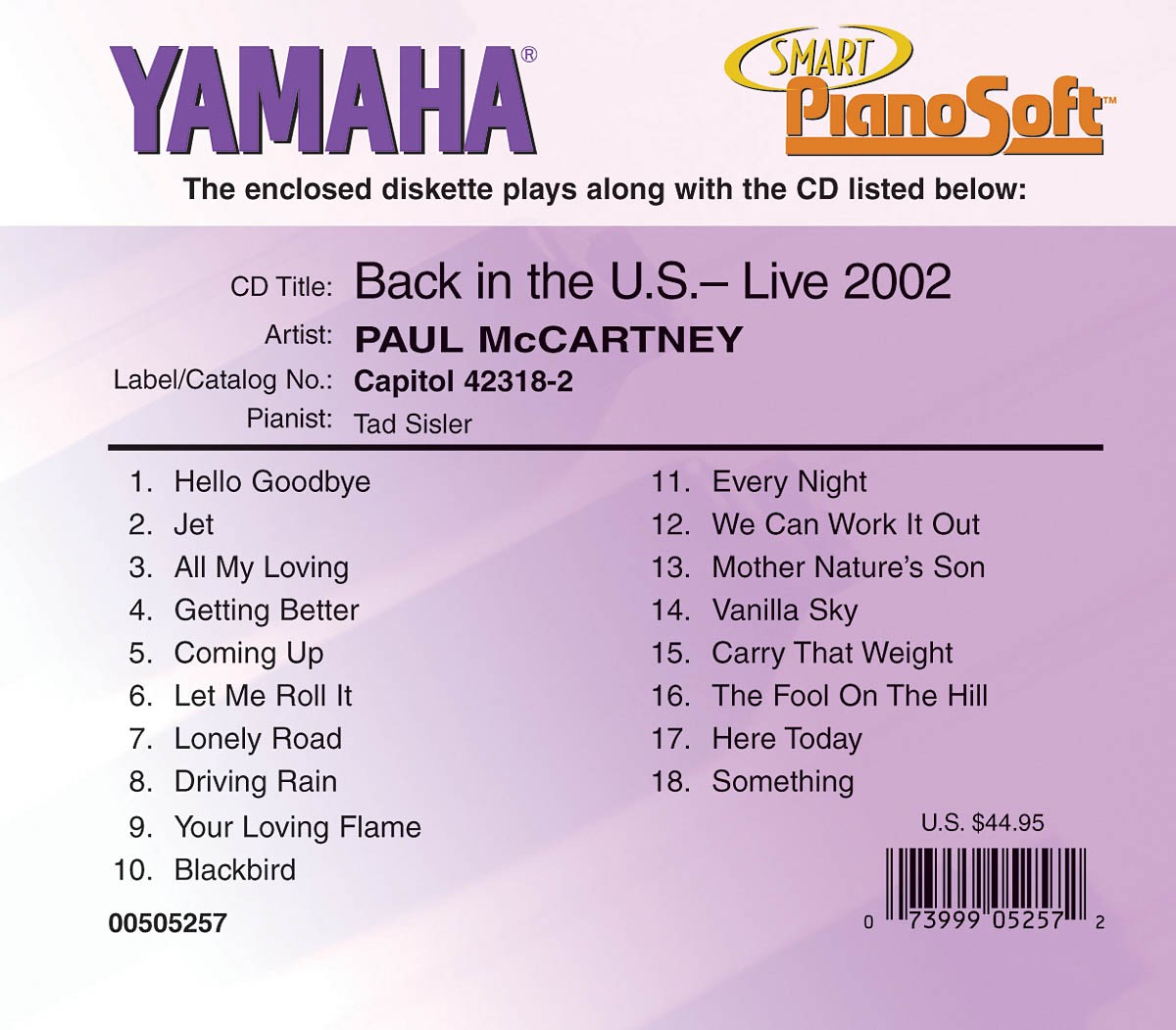 Paul McCartney - Back in the U.S., Live 2002 (2-Disk Set)