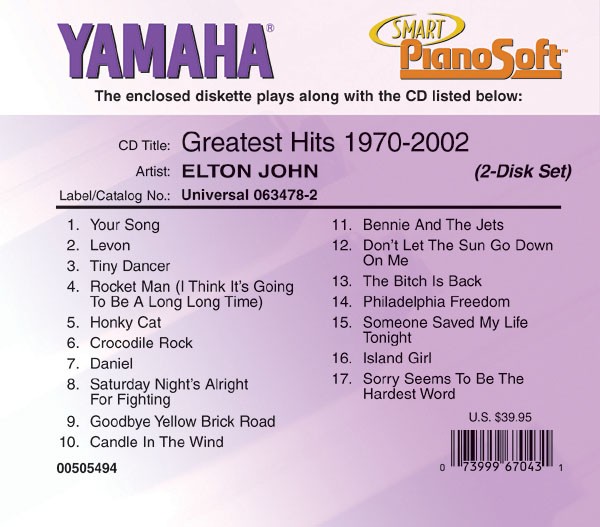 Elton John - Greatest Hits 1970-2002 (2-Disk Set)