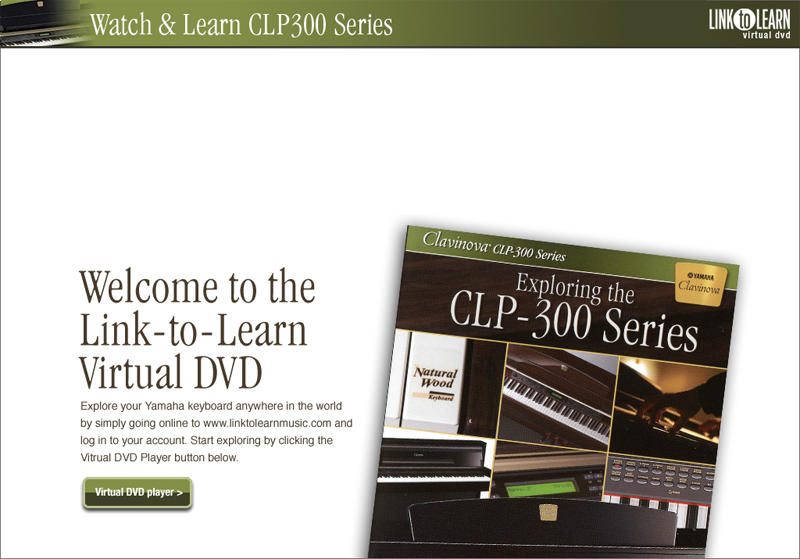 Clavinova CLP300 VirtualDVD