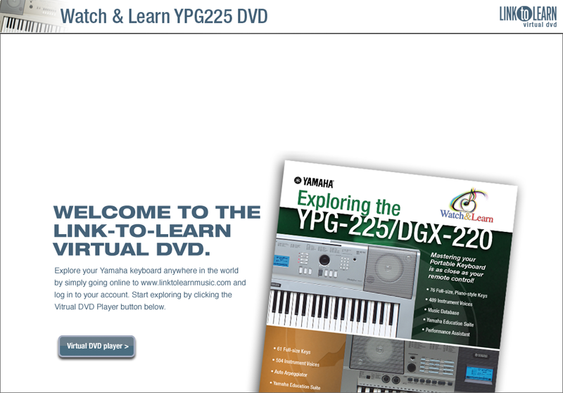 Yamaha YPG225 DVD Watch & Learn