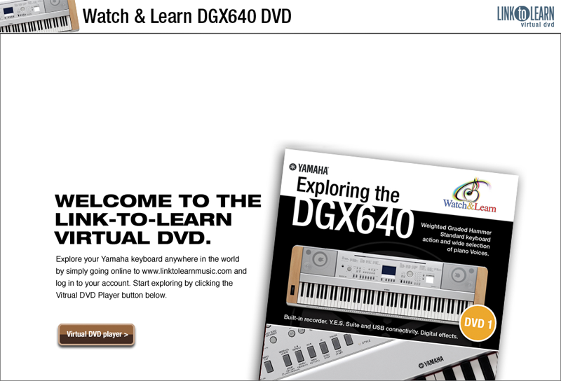 Yamaha DGX640 VirtualDVD