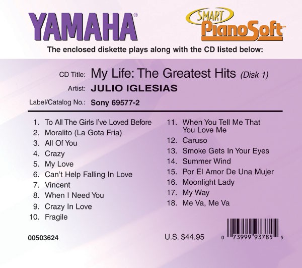 Julio Iglesias - My Life: The Greatest Hits (2-Disc Set)