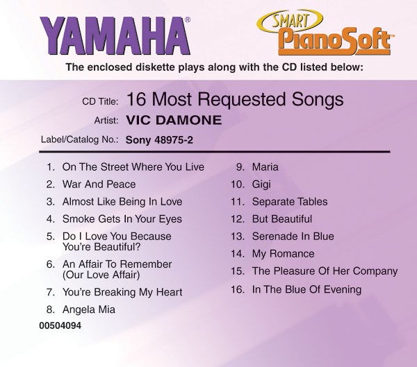 Vic Damone - 16 Most Requested Songs